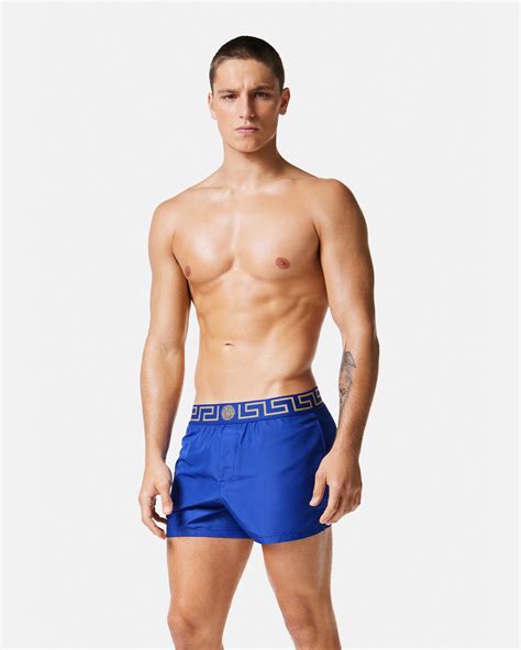 versace men's swim shorts|Versace jeans couture swim shorts.